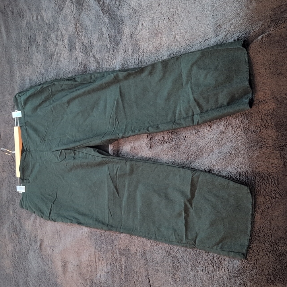 Hilary Radley| WoMen's Dark Green Pants With Pockets Rayon Blend